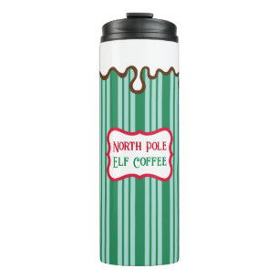 Nordpol-Weihnachts-Elf-Coffee-Reisebecher Thermosbecher