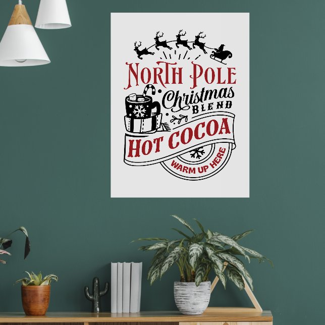 Nordpol Weihnachtskakao Poster (Wohnzimmer 1)