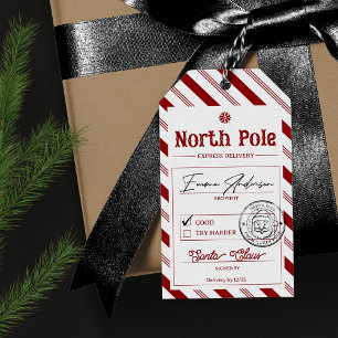 Nordpol-Weihnachtsmann-Weihnachtsgeschenk-Anhänger Geschenkanhänger
