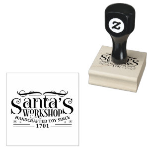 Nordpol Werkstatt des Weihnachtsmanns Gummistempel