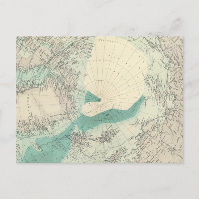 Nordpolargebiete Postkarte (Vorderseite)