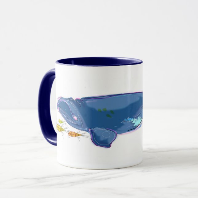 "Nordrechter Wal atlantiks" 11oz kombinierte Tasse (Vorderseite Links)