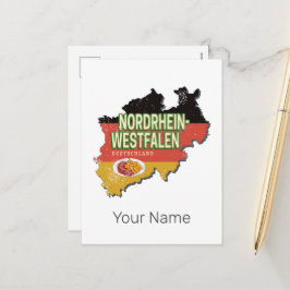 Nordrhein-Westfalen Deutschland Retro NRW Souvenir Feiertagspostkarte