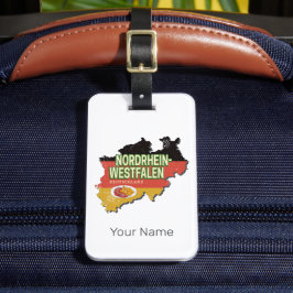 Nordrhein-Westfalen Deutschland Retro NRW Souvenir Gepäckanhänger
