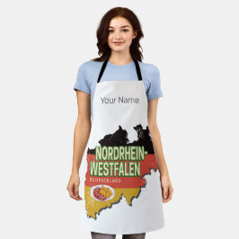 Nordrhein-Westfalen Deutschland Retro NRW Souvenir Schürze