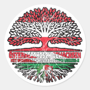 Nordrhein-Westfalen Österreichisch Österreich Runder Aufkleber