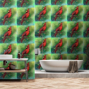 Nordroter Kardinal Tapete