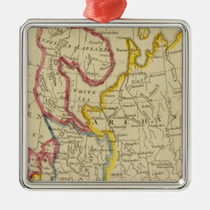 Nordrussland in Europa Silbernes Ornament