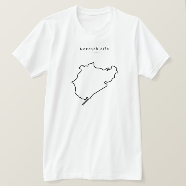 Nordschleife Formel 1-Bahn T-Shirt (Design vorne)