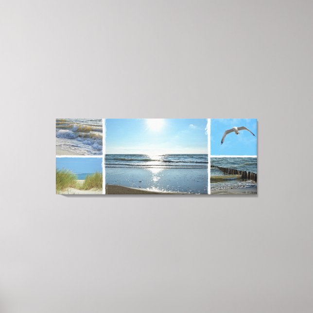 Nordsee - Collage Leinwanddruck (Vorderseite)
