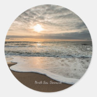Nordsee, Dänemark malerischer Sonnenuntergang,