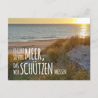 Nordsee „Es gibt so viel Meer …“ Postkarte