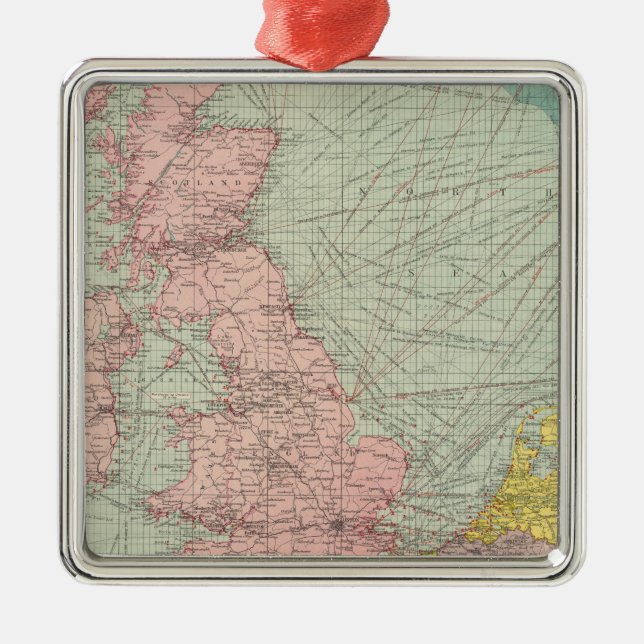 Nordsee Ornament Aus Metall (Vorne)