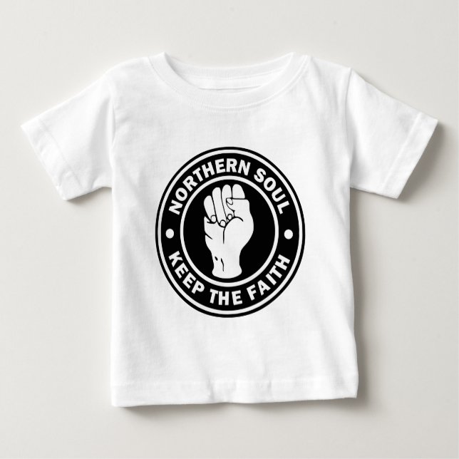 NordSoul Logoschwarzes Baby T-shirt (Vorderseite)