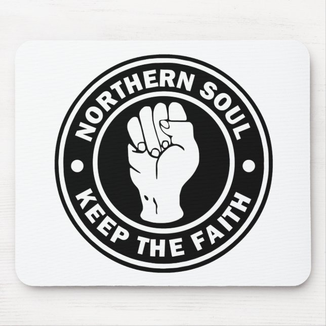 NordSoul Logoschwarzes Mousepad (Vorne)