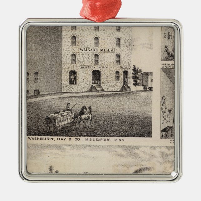 Nordstern-Eisen-Arbeiten, Washburn, Minnesota Ornament Aus Metall (Vorne)