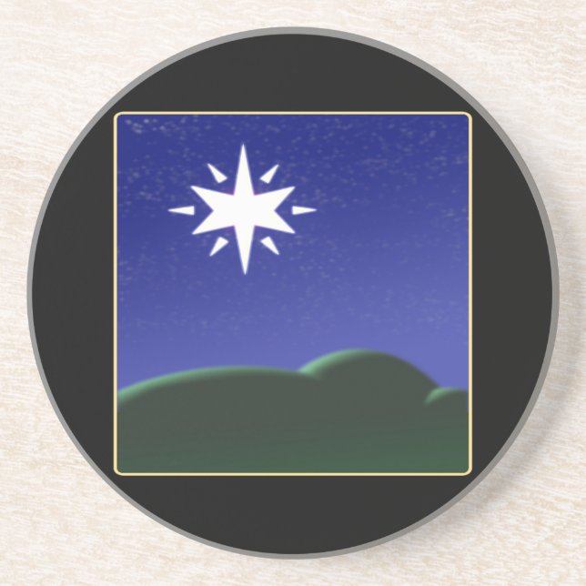 Nordstern Sandstein Untersetzer (Vorne)