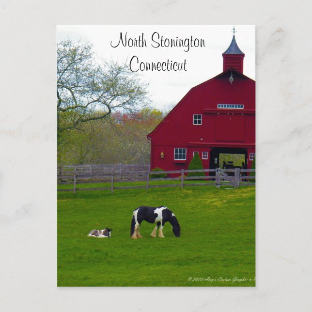 Nordstonington, Postkarte Connecticut (Vorderseite)