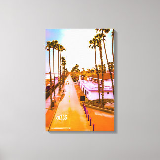 Nordstrand am Ozean, 16x24 Zoll Leinwanddruck