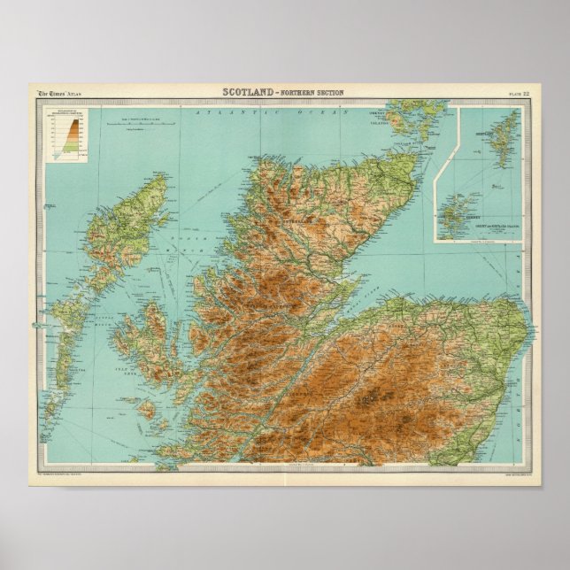 Nordteil Schottlands Poster (Vorne)