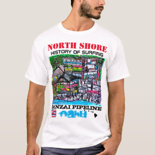 NORDufer-GESCHICHTE DER SURFENDEN ROHRLEITUNG T-Shirt