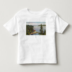 Nordufer-Marine-Antriebs-Ansicht des Löwe-Tors Kleinkind T-shirt