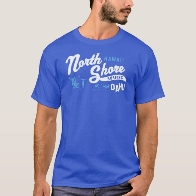 Nordufer, Oahu, Hawaii, das USA surft T-Shirt (Vorderseite)