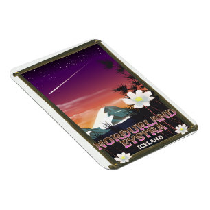 Norðurland eystra Island Reiseplakat Magnet
