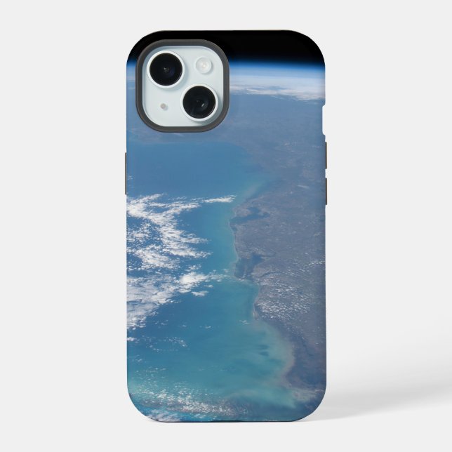 Nordwärts die Florida-Halbinsel. iPhone 15 Hülle (Rückseite)