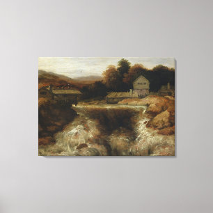 Nordwasserfall Leinwanddruck