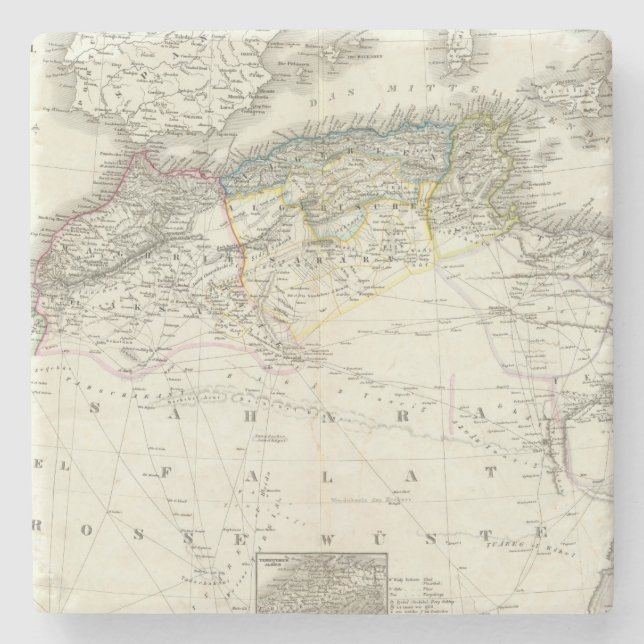 Nordwest Afrika - Nordwestafrika Steinuntersetzer (Vorderseite)