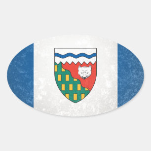 Nordwest-Territorien Ovaler Aufkleber