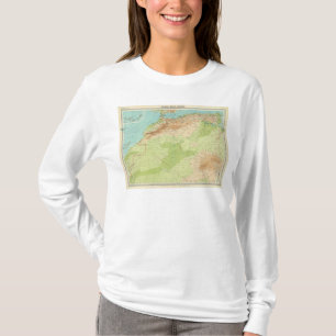 Nordwestafrika mit Schifffahrtslinien T-Shirt