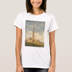 Nordwestansicht der Abtei Fonthill (mit Papier) T-Shirt