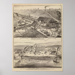 NordWestern-Mühlen von Hersey, Minnesota Poster
