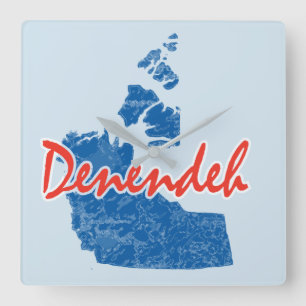 Nordwestgebiete Quadratische Wanduhr