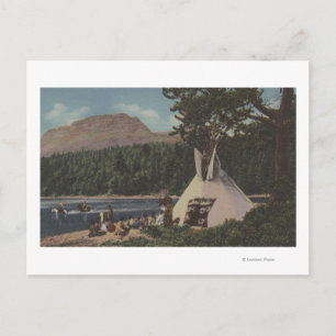 Nordwestliche Amerikanische Ureinwohner - Das Land Postkarte