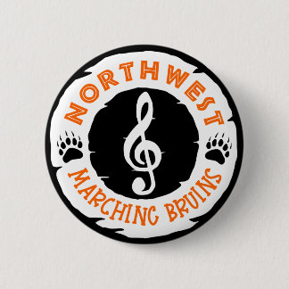 Nordwestmarschierer Brustband-Musiknote Button