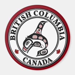 Nordwestpazifikküste Haida art Killer Wal BC Magnet