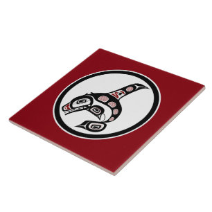 Nordwestpazifikküste Haida Art Killer Wal Fliese