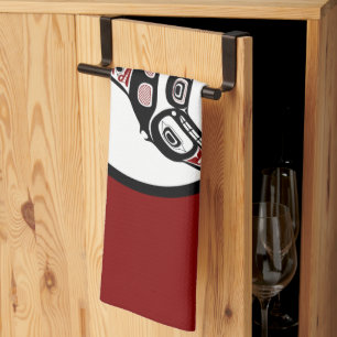 Nordwestpazifikküste Haida Art Killer Wal Handtuch