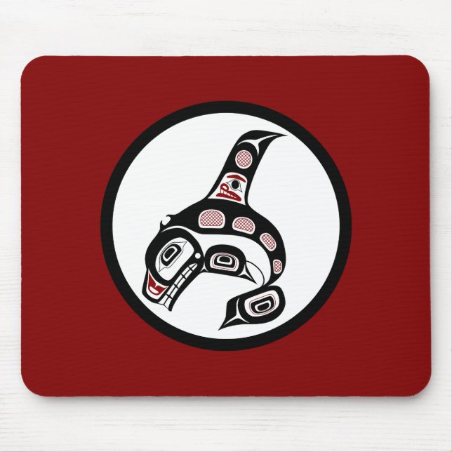 Nordwestpazifikküste Haida Art Killer Wal Mousepad (Vorne)