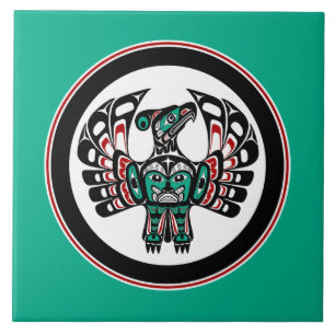 Nordwestpazifikküste Haida art Thunderbird Fliese