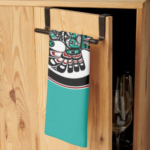 Nordwestpazifikküste Haida art Thunderbird Geschirrtuch