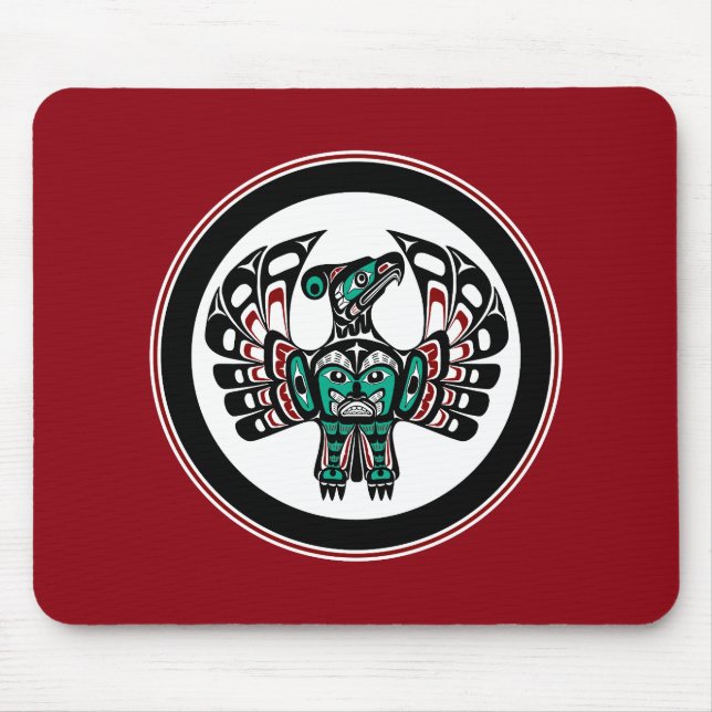 Nordwestpazifikküste Haida art Thunderbird Mousepad (Vorne)