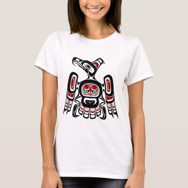 Nordwestpazifikküste Haida Kaigani Thunderbird T-Shirt (Vorderseite)