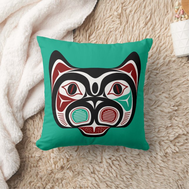 Nordwestpazifikküste Haida Kitty Kissen (Decke)