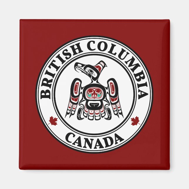 Nordwestpazifikküste Kaigani Thunderbird BC Magnet (Vorne)