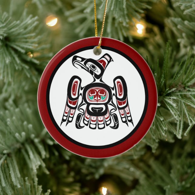 Nordwestpazifikküste Kaigani Thunderbird Keramikornament (Baum)