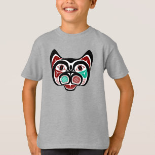 Nordwestpazifikküste Red White Haida Kitty T-Shirt